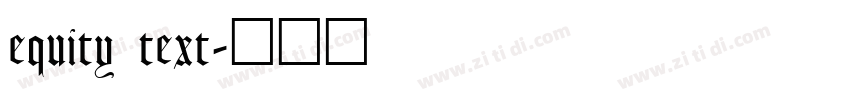 equity text字体转换